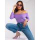 3. Lila schulterfreie Bluse (RV-BZ-4692.11)