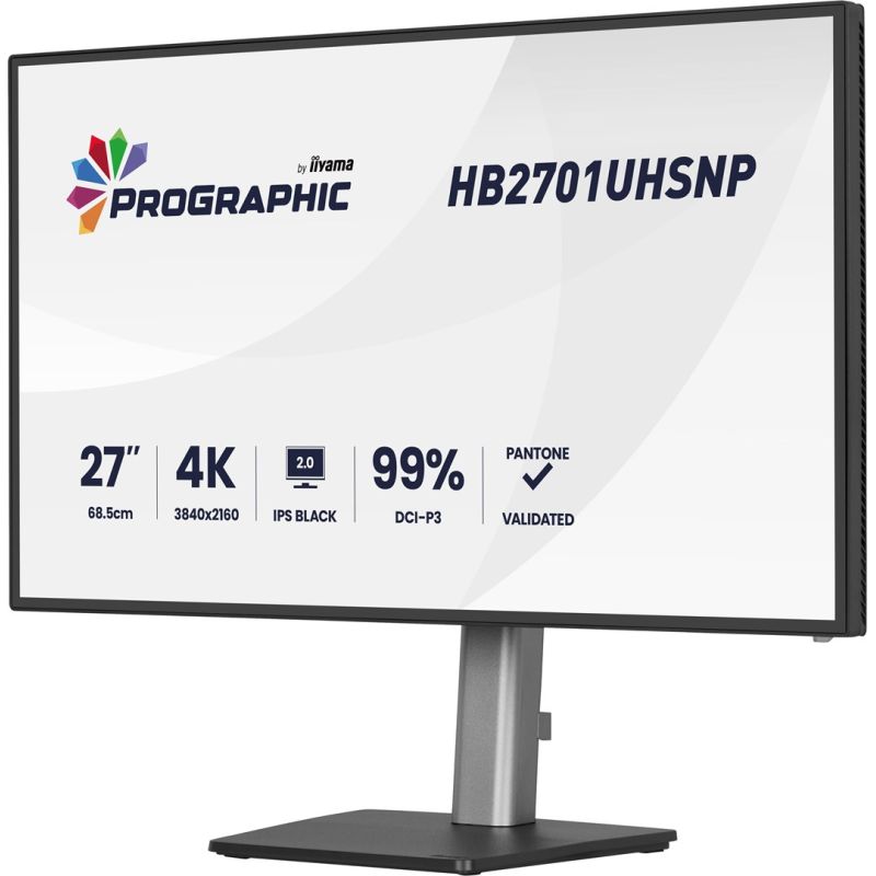 5. iiyama PROGRAPHIC HB2701UHSNP-B1 Computermonitor 68,6 cm (27") 3840 x 2160 px 4K Ultra HD LCD Schwarz