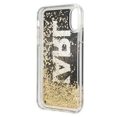 4. Karl Lagerfeld Karl Logo Glitter iPhone X/Xs Hülle - Schwarz