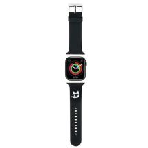 Karl Lagerfeld 3D-Gummi-Choupette-Kopfband für Apple Watch 42/44/45/49 mm – Schwarz