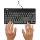 4. Ergonomisches R-Go Compact Break-Keyboard von R-Go Tools mit Break-Software, QWERTY (UK), kabelgebunden, Schwarz