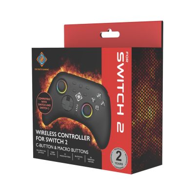 6. Deltaco Controller 2 C Taste RGB Wireless schwarzer Schalter