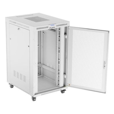 8. Lanberg FF01-8027-23SL 27U freistehendes Rack Grau