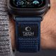 8. Tech-Protect Nylon Elite Armband für Apple Watch 44 / 45 / 46 / 49 mm – Marineblau-Orange