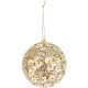 12. Dekorative Paillettenkugel, 8 cm, Gold