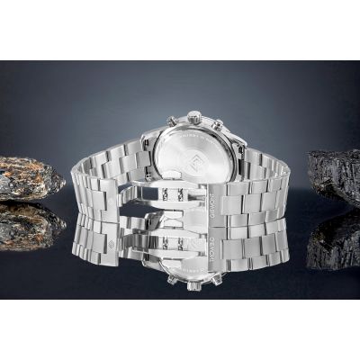 6. Giewont Chronograph Saphir Silber Herrenuhr GW4580-B2