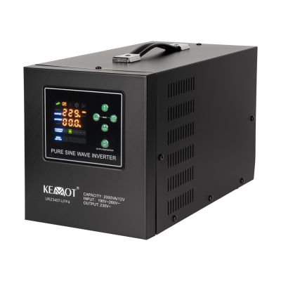 4. KEMOT PROsinus-2000 Notstromversorgung, reiner Sinuswellenwandler mit Ladefunktion 12 V 230 V 2000 VA/1200 W