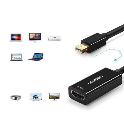 5. Ugreen MD112 10461 Mini DisplayPort (männlich) / HDMI (weiblich) FHD 1080p-Adapter – Schwarz