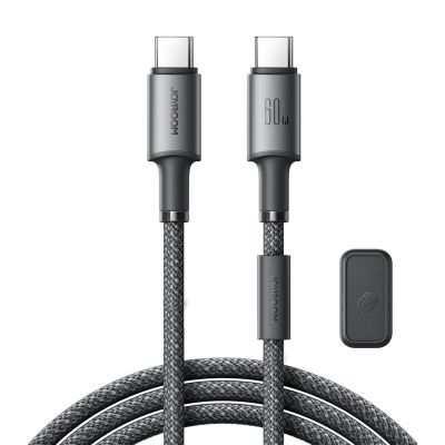 Joyroom S-A50 Unlimited Series 60W USB-C – USB-C-Kabel mit magnetischem Organizer 1,2 m – Grau