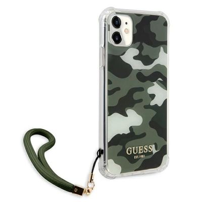 4. Guess GUHCN61KSARKA iPhone 11 6.1" / Xr grün/khaki Hardcase Camo Collection