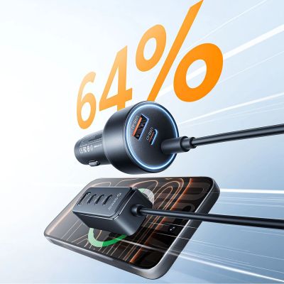6. ORICO ChargeClip 90 W 2A4C Back Clip Multi-Port-Autoladegerät