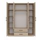 3. ROMANA KLEIDERSCHRANK 160X205 SONOMA MIT SPIEGEL