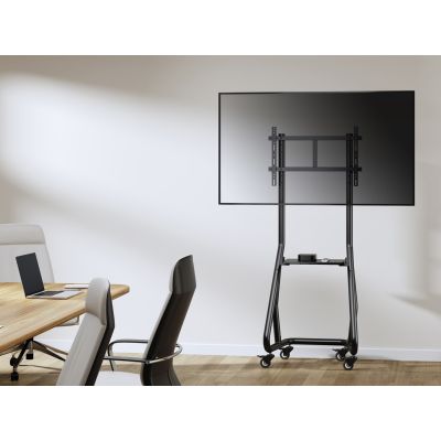 9. Flachbildschirm-/Videokonferenzwagen – Besonders robust – Abschließbar – Kunststoff, Edelstahl, Aluminium – Bildschirmgröße: 94–203 cm (37–80 Zoll)
