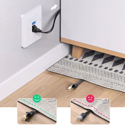 4. Ugreen NW102 50174 flaches LAN-Ethernet-Kabel Kat. 6 2m - schwarz