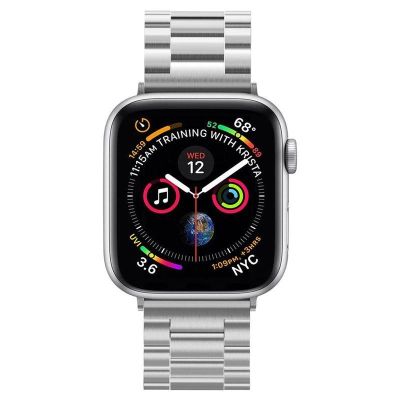 6. Spigen Modern Fit Band für Apple Watch 4/5/6/7/8/9/SE/ Ultra (42/44/45/49 mm) – Silber