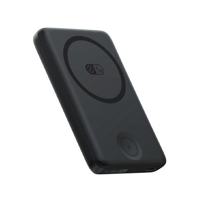 Baseus EnerFill FT11 10000mAh 27W MagSafe-kompatible Powerbank für Apple Watch und Smartphones mit 20V/3A 30cm USB-C-Kabel – Schwarz