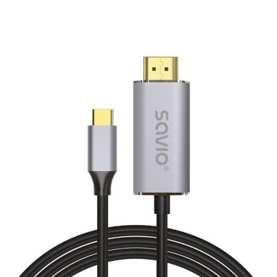 SAVIO USB-C-ZU-HDMI-KABEL 2M CL-199