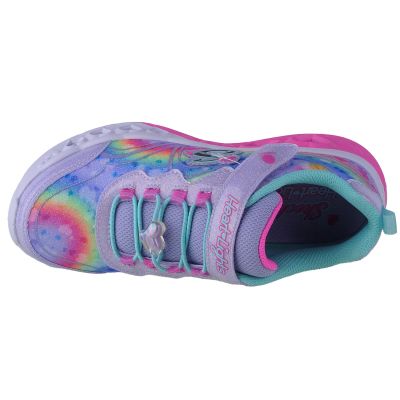 3. Skechers Flutter Heart Lights - Groovy Swirl 303253L-LVAQ Rosa 30