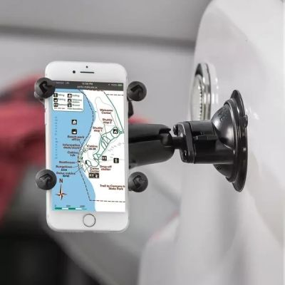 7. RAM Mount Twist-Lock™ Saugnapf für Windschutzscheibe/Armaturenbrett mit Kopf der Größe B RAM-B-224-1U