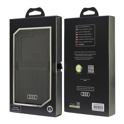 8. Audi Kunstleder MagSafe Case für Samsung Galaxy Z Flip 6 - Schwarz