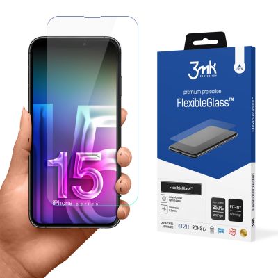 Hybridglas 3mk FlexibleGlass v2.0 für Apple iPhone 15 Pro Max