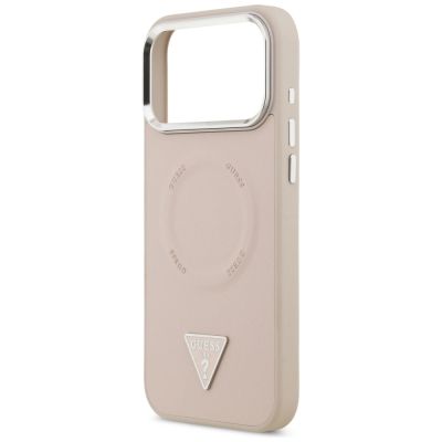 6. Guess Triangle Logo MagSafe Hülle für iPhone 17 Pro - pink