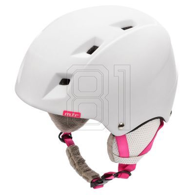 Meteor Kiona Skihelm Weiß/Rosa 24850-24852