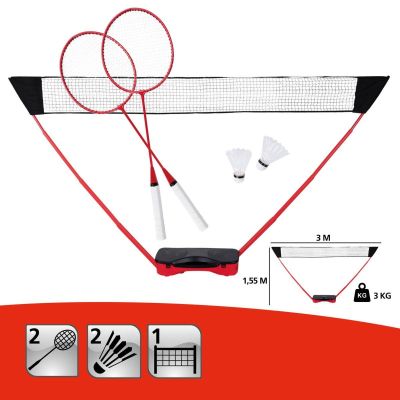 22. DONNAY 5-IN-1 Strand- und Garten-Badmintonset