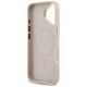 7. Guess MagSafe-Hülle mit genarbtem Strass-Logo für iPhone 17 – rosa