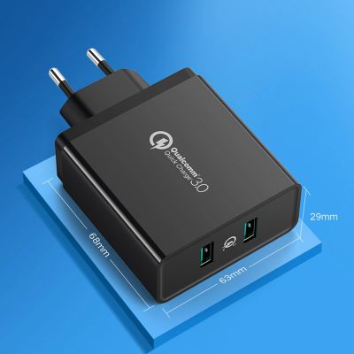 5. Ugreen Wandladegerät 2xUSB-A 36W QC3.0 schwarz (CD161)