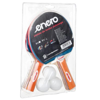 4. ENERO TISCHTENNIS-SET 2 SCHLÄGER 3 BÄLLE