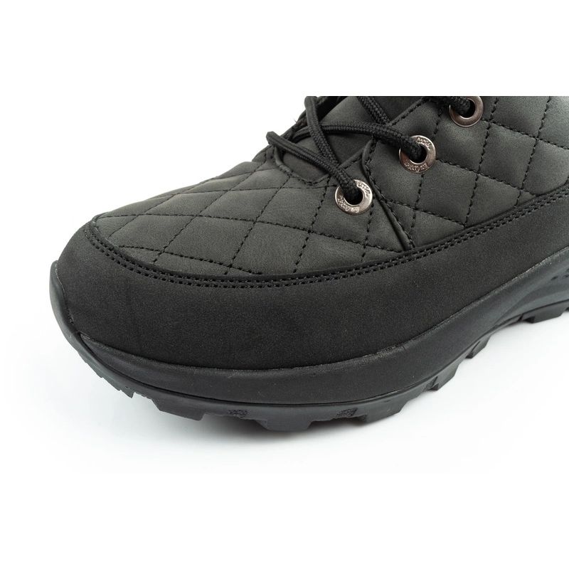 6. Lee Cooper Damen Winter-Wandersportschuhe, isoliert, schwarz, Öko-Leder