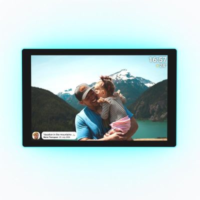 2. Denver PFF-1082 Digitaler Bilderrahmen, Schwarz, 25,6 cm (10,1 Zoll), Touchscreen, WLAN