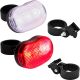 12. LED-Fahrradlampen-Set vorne und hinten, 3 LEDs, XQMAX