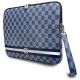 2. DKNY Sleeve Laptoptasche mit Karomuster und bedruckten Streifen, 14 Zoll, Blau