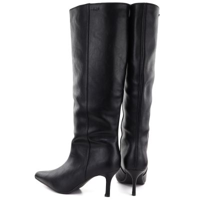 5. Damen-Lederstiefel mit hohem Absatz, gefüttert, schwarz, Big Star UU274497