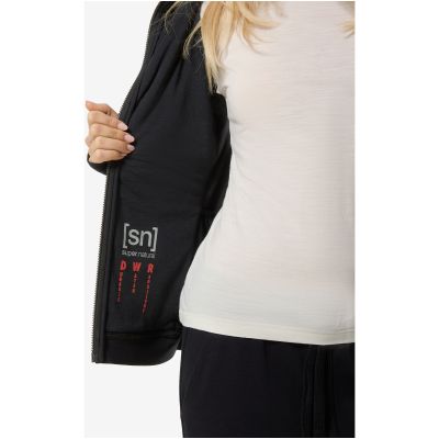 8. Damenjacke SUPER.NATURAL W WARM UP ALOOF DWR JACKET, schwarz