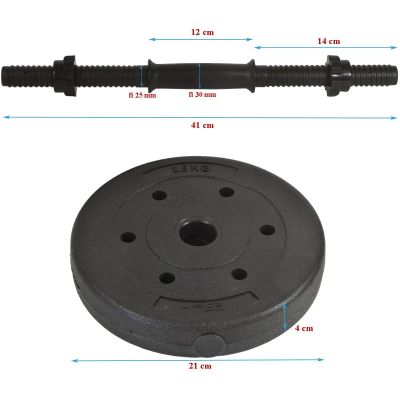 43. EBfit Composite verstellbare Hantel 10 kg