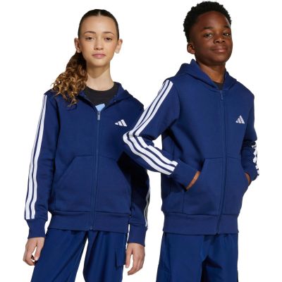 adidas Essentials Sweatshirt mit durchgehendem Reißverschluss, marineblau, Kinder, JY4980