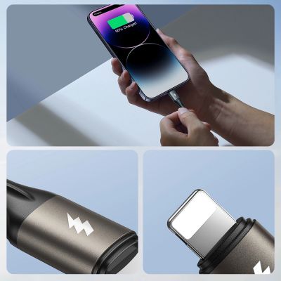 7. Joyroom Light-Speed ​​Series S-A25 USB-A/USB-C Kabel 100W 1,2m - schwarz