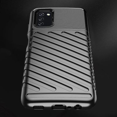 9. Thunder Case Flexibel Robuste Panzer Handyhülle TPU Schutzhülle für Samsung Galaxy A03s schwarz