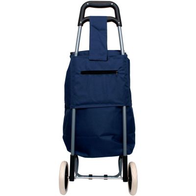 14. Einkaufswagen mit Gestell, 31 l, blau-weiß