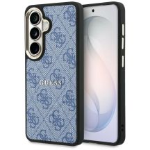 Guess 4G Embossed Ring MagSafe Hülle für Samsung Galaxy S26 - blau