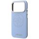 6. Guess Perforierte 4G Gold Logo Magsafe Hülle für iPhone 18 Pro / 17 Pro - Hellblau