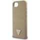 6. Guess Grained Triangle MagSafe iPhone 16e Hülle - Braun