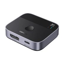 Ugreen DisplayPort/USB-C zu USB-C Switch – Grau
