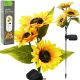 Solarlampe Sonnenblumen 70 cm