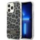 Guess GUHCP13LHSLEOK iPhone 13 Pro / 13 6.1" grau/graues Hardcase Leopard