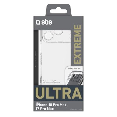2. Extreme Cover X2 für iPhone 18 Pro Max, transparent