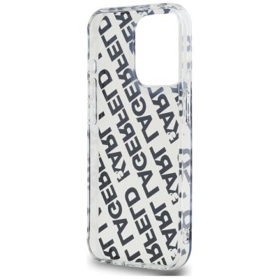 7. Karl Lagerfeld IML Fullover Logo Hülle für iPhone 15 Pro Max – Gold